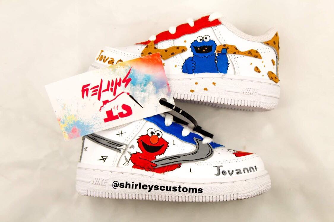Elmo x Cookie Monster Custom Shoes