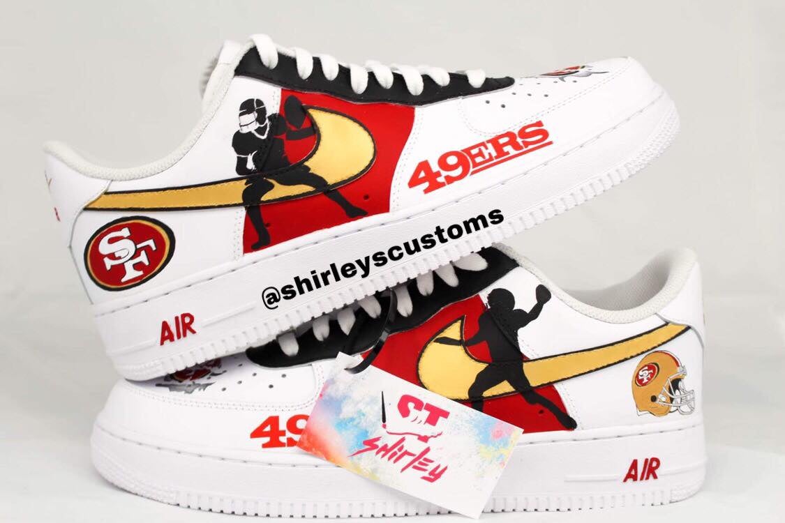 49ERS Custom Shoes Shirley s Customs
