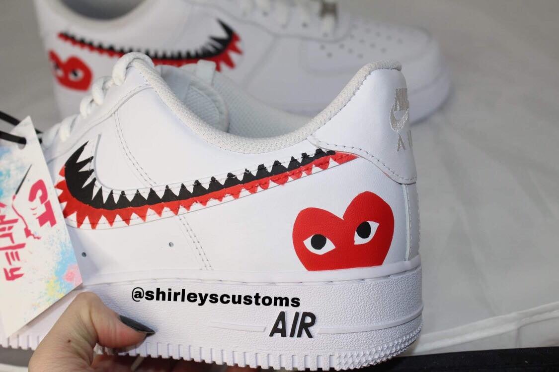 Custom air force 1 comme des garcons store